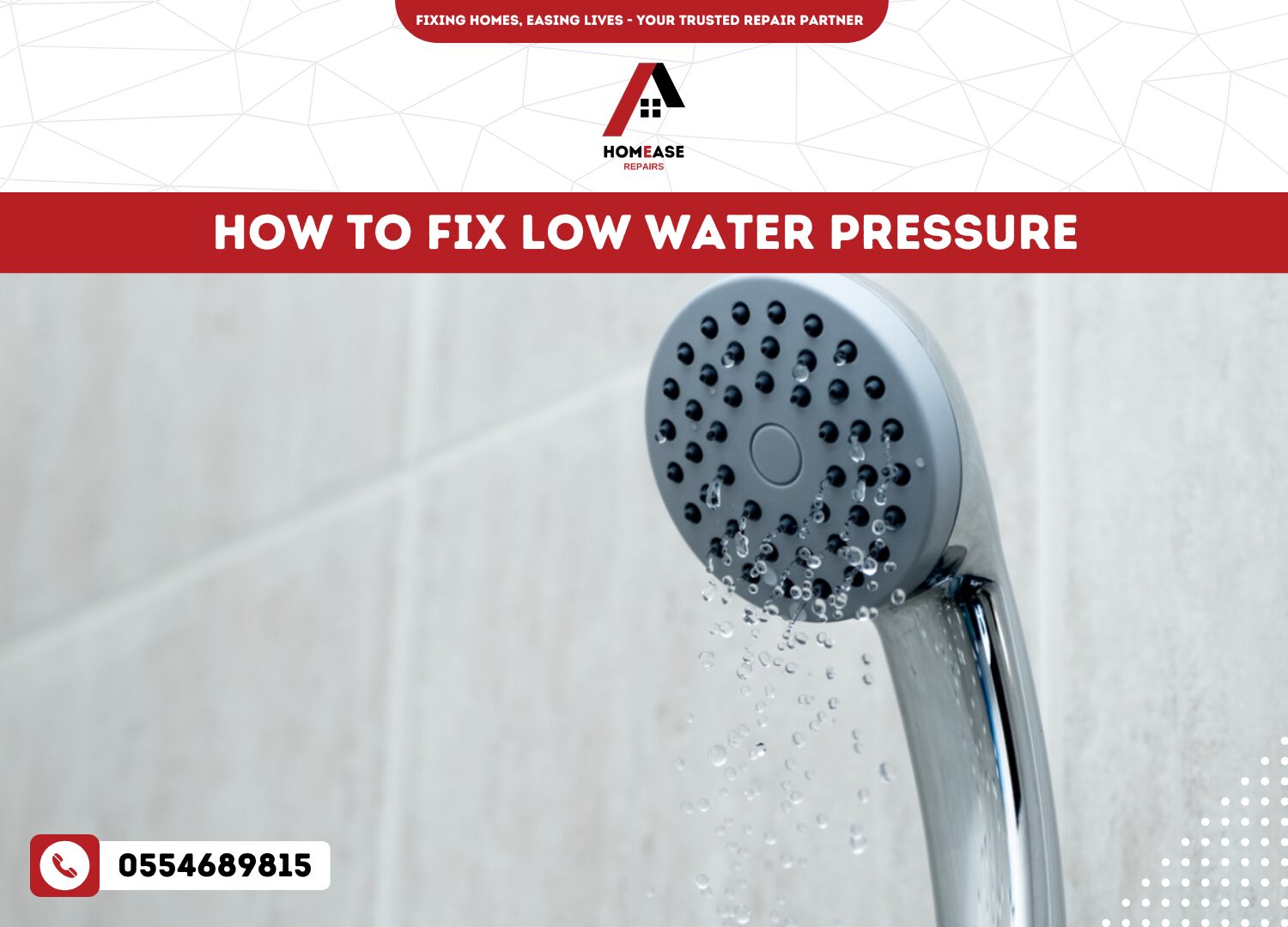 How to fix low water pressure