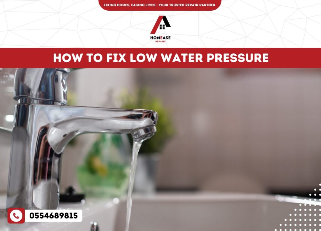 How to fix low water pressure