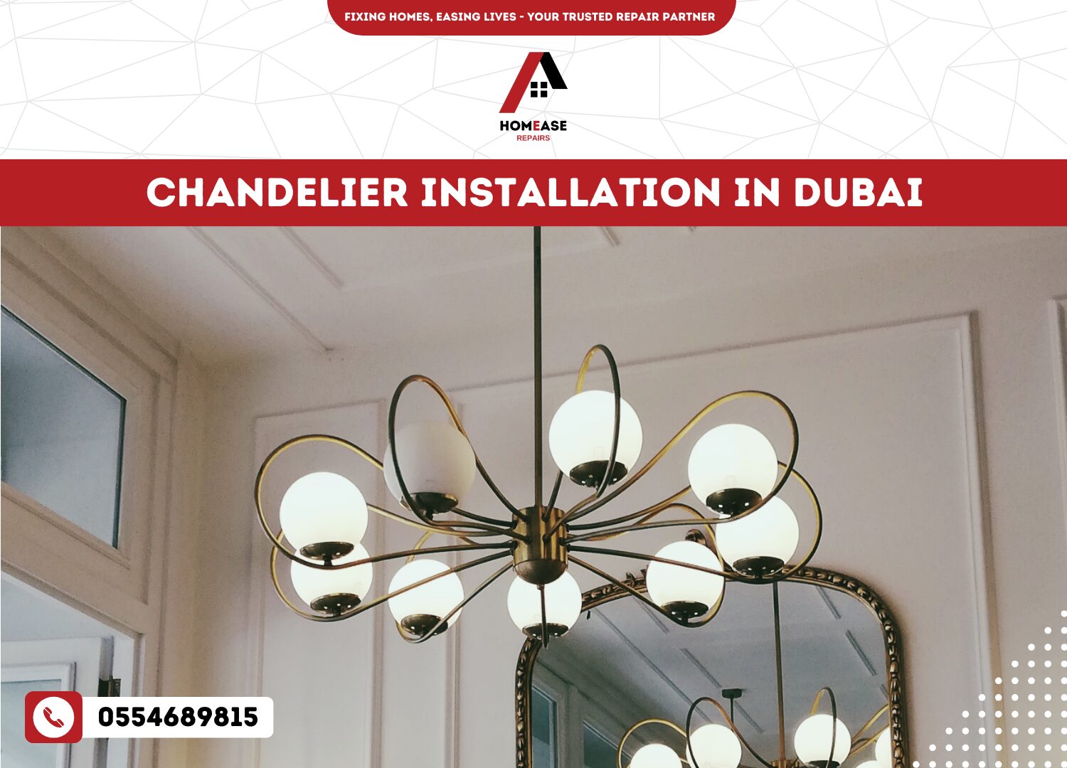 Chandelier Installation in Dubai