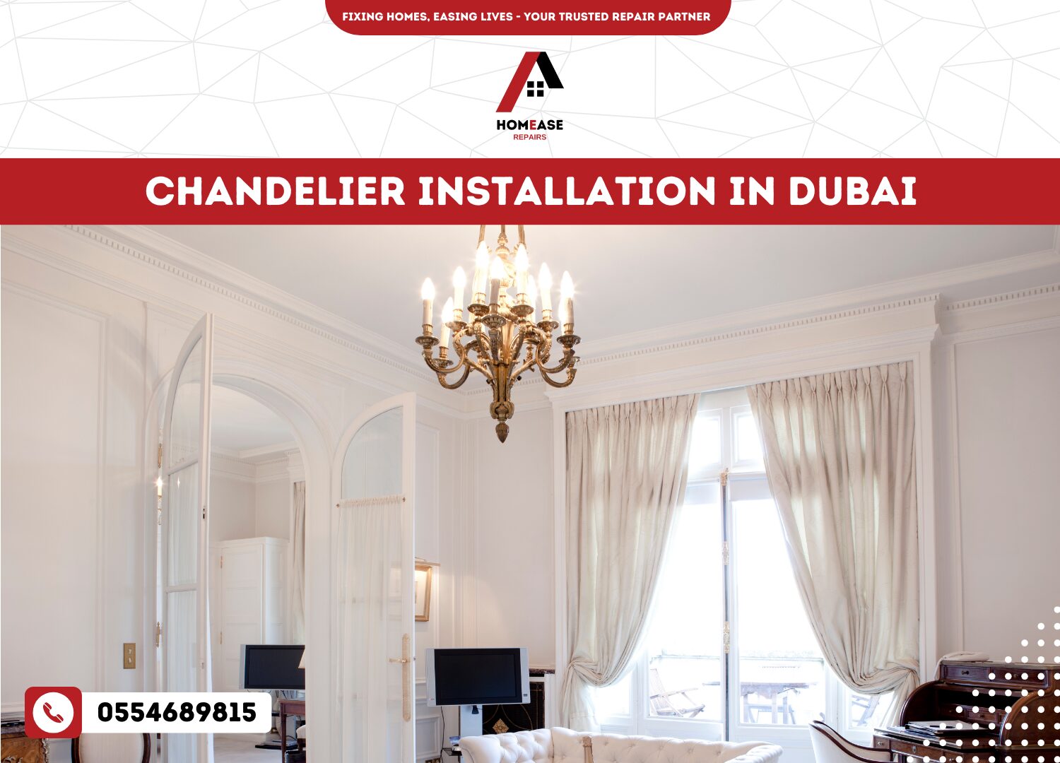 Chandelier Installation in Dubai