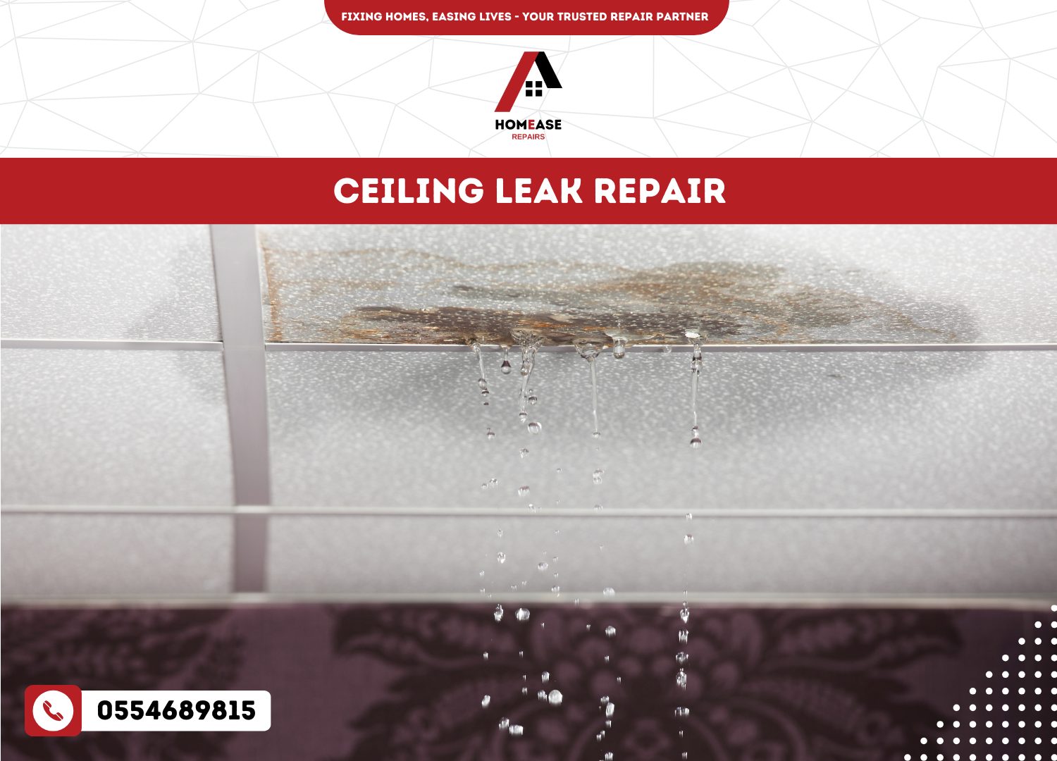 Ceiling Leak Repair