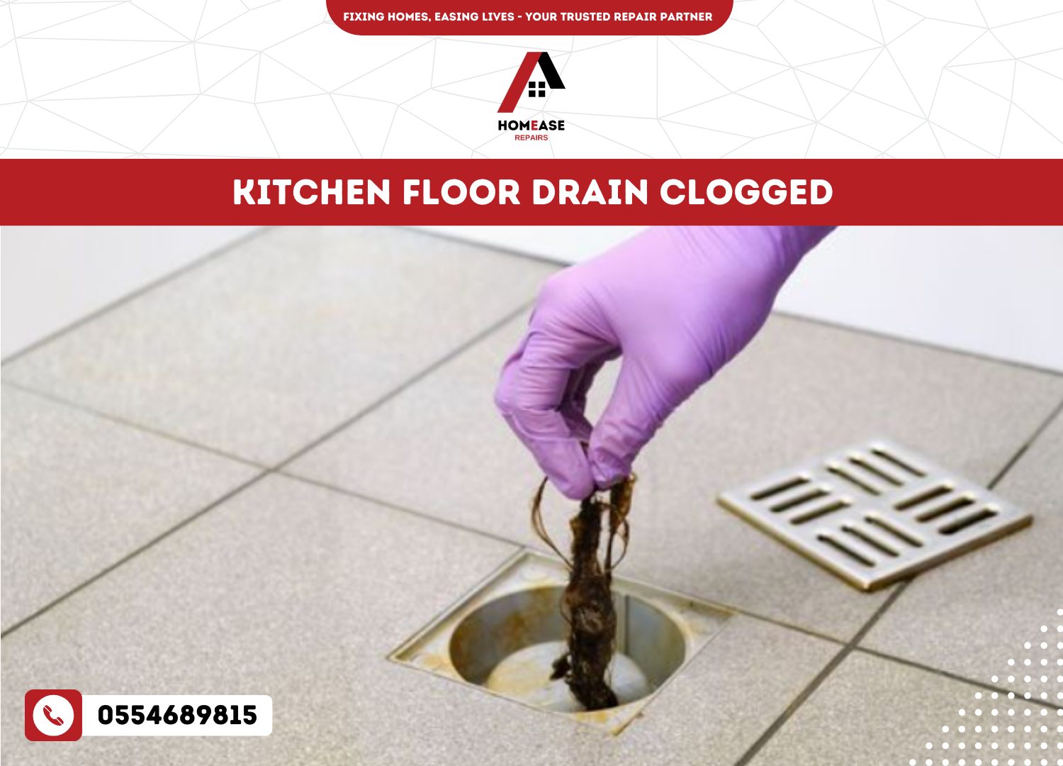 Kitchen Floor Drain Clogged