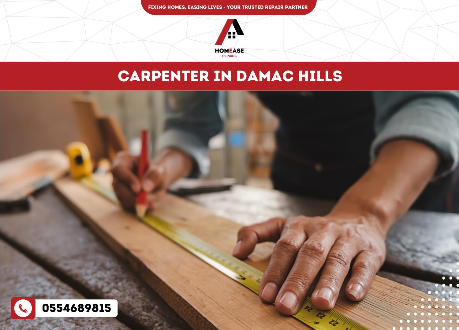 Carpenter in Damac Hills