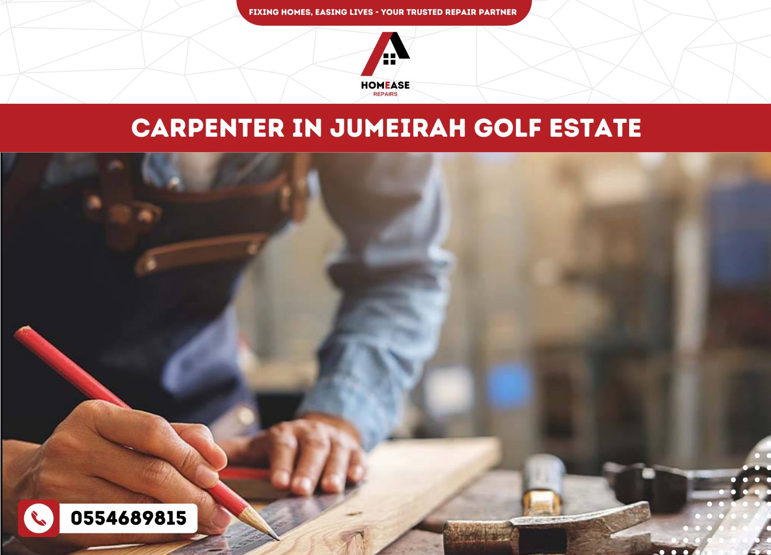 Carpenter in Jumeirah Golf Estate