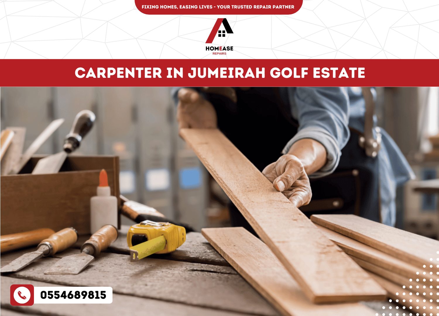 Carpenter in Jumeirah Golf Estate