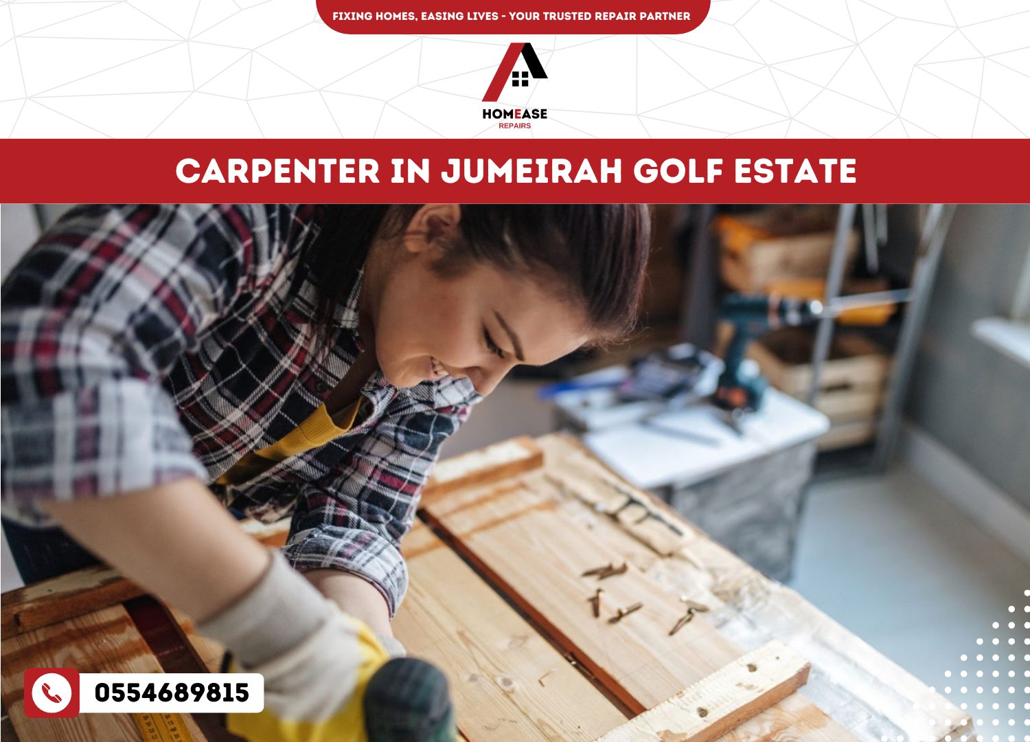 Carpenter in Jumeirah Golf Estate