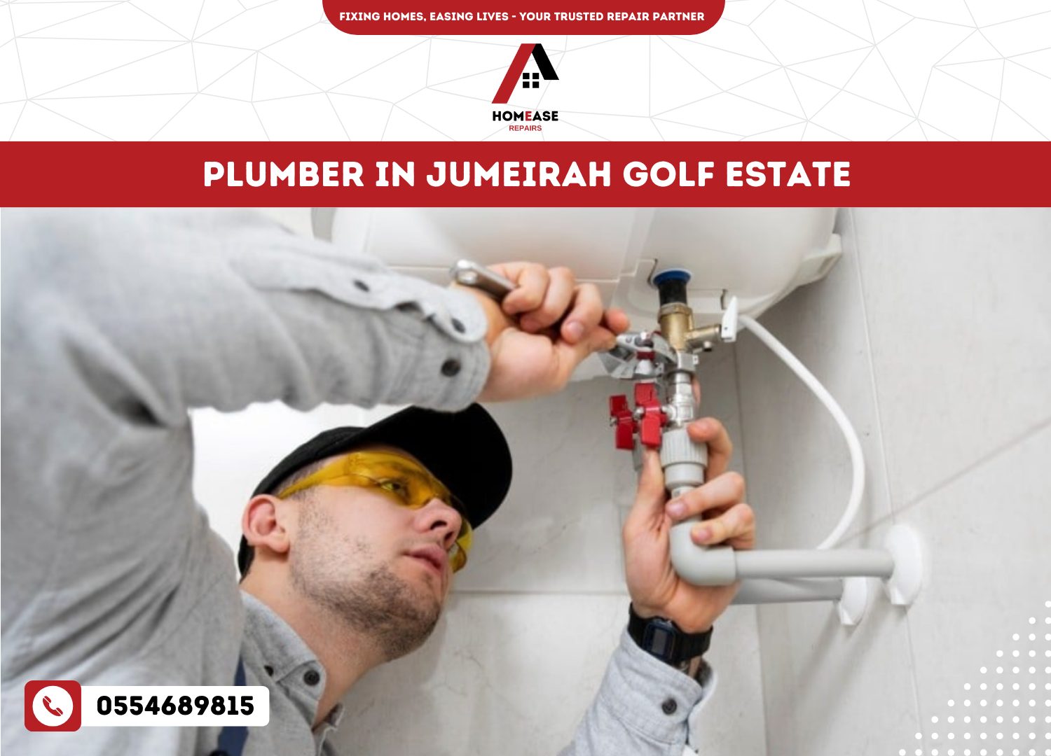 Plumber in Jumeirah Golf Estate