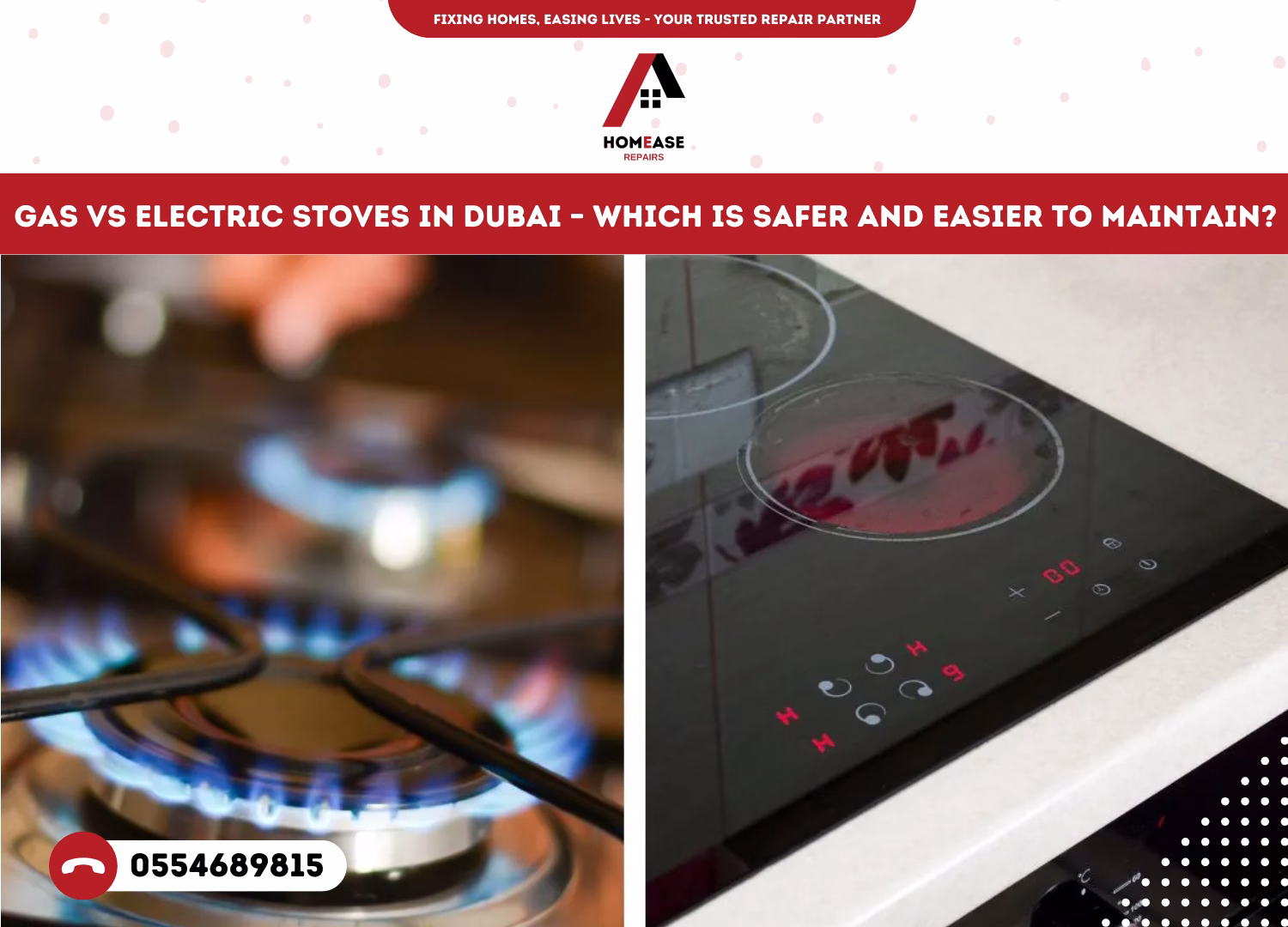 Gas vs Electric Stoves in Dubai – Which is Safer and Easier to Maintain