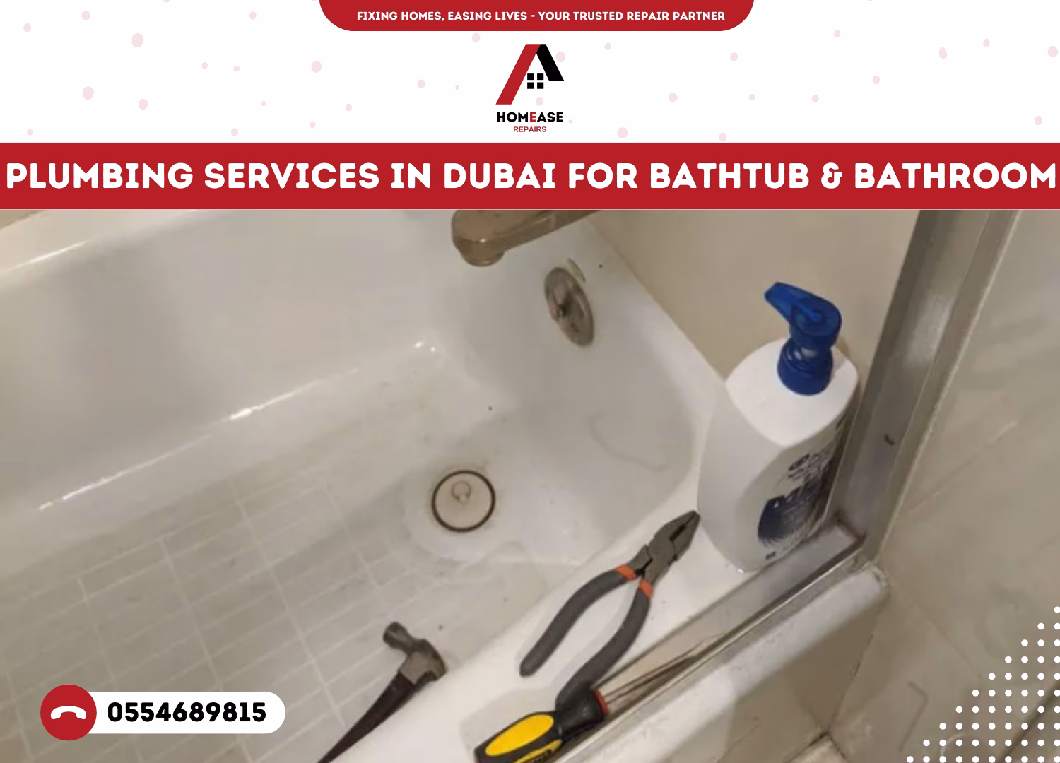 Plumbing Services in Dubai for Bathtub & Bathroom